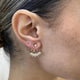 Diamond Ear Jacket Earrings 1.2 ct Yellow Gold