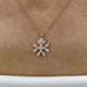 Diamond Pendant Necklace 1.4 ct Rose Gold