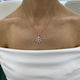 Diamond Pendant Necklace 1.4 ct Rose Gold
