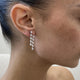 Diamond Drop Earrings 2.6 ct White Gold