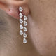 Diamond Drop Earrings 2.7 ct White Gold