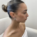Diamond Drop Earrings 2.6 ct White Gold