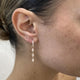 Diamond Drop Earrings 0.55 ct TCW, Rose Gold