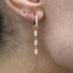 Diamond Drop Earrings 0.6 ct Rose Gold