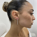 Diamond Drop Earrings 0.55 ct TCW, White Gold