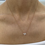 Diamond Pendant Necklace 0.4 ct Rose Gold