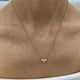Diamond Pendant Necklace 0.4 ct Rose Gold