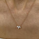 Diamond Pendant Necklace 0.4 ct Rose Gold