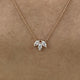 Diamond Pendant Necklace 0.4 ct Rose Gold