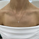 Diamond Pendant Necklace 0.4 ct Rose Gold