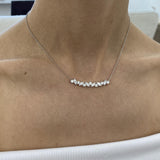 Diamond Pendant Necklace 1.7 ct White Gold