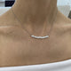 Diamond Pendant Necklace 1.7 ct White Gold