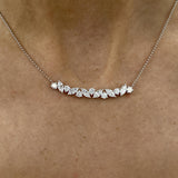 Diamond Pendant Necklace 1.7 ct White Gold