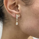 Diamond Drop Earrings 1.9 ct Yellow Gold