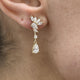 Diamond Drop Earrings 1.9 ct Yellow Gold