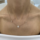 Diamond Pendant Necklace 1 ct Rose Gold