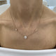 Diamond Pendant Necklace 1 ct Rose Gold