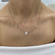 Diamond Pendant Necklace 1 ct Rose Gold