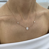 Diamond Pendant Necklace 1 ct Rose Gold