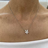 Diamond Pendant Necklace 1.2 ct White Gold