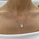 Diamond Pendant Necklace 1.2 ct White Gold