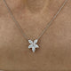 Diamond Pendant Necklace 1.2 ct White Gold