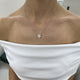 Diamond Pendant Necklace 1.2 ct White Gold