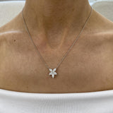 Diamond Pendant Necklace 1.2 ct White Gold