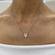 Diamond Pendant Necklace 1.2 ct White Gold