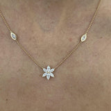 Diamond Pendant Necklace 1.2 ct Yellow Gold
