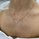 Diamond Pendant Necklace 0.6 ct White Gold