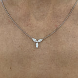 Diamond Pendant Necklace 0.6 ct White Gold