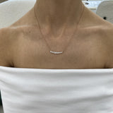 Diamond Pendant Necklace 0.8 ct Rose Gold