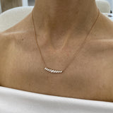 Diamond Pendant Necklace 0.8 ct Rose Gold