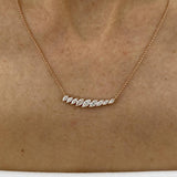 Diamond Pendant Necklace 0.8 ct Rose Gold