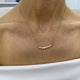 Diamond Pendant Necklace 0.8 ct Yellow Gold