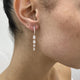 Diamond Dangle Earrings 2.1 ct Rose Gold