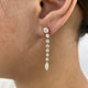 Diamond Drop Earrings 2.45 ct TCW, Yellow Gold
