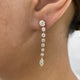 Diamond Drop Earrings 2.5 ct Yellow Gold
