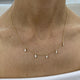 Diamond Charm Necklace 0.5 ct Yellow Gold