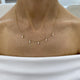 Diamond Charm Necklace 0.5 ct Yellow Gold
