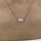Diamond Pendant Necklace 0.8 ct White Gold