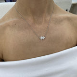 Diamond Pendant Necklace 0.8 ct White Gold