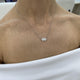 Diamond Pendant Necklace 0.8 ct White Gold