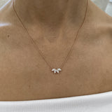 Diamond Pendant Necklace 0.5 ct Rose Gold
