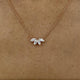 Diamond Pendant Necklace 0.5 ct Rose Gold