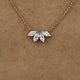 Diamond Pendant Necklace 0.5 ct Rose Gold