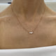 Diamond Pendant Necklace 0.5 ct Rose Gold