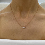 Diamond Pendant Necklace 0.5 ct Rose Gold