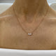 Diamond Pendant Necklace 0.5 ct Rose Gold